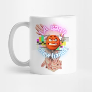 I.A. can't draw hands Mug